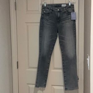 AG Adriano Goldschmied Vapor Wash High-Rise Slim Straight Jeans Size 30